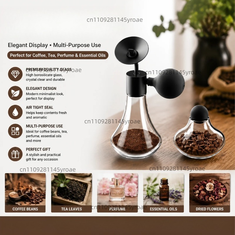 Essential Oils - Szklany flakonik na próbki aromatów, ziarna