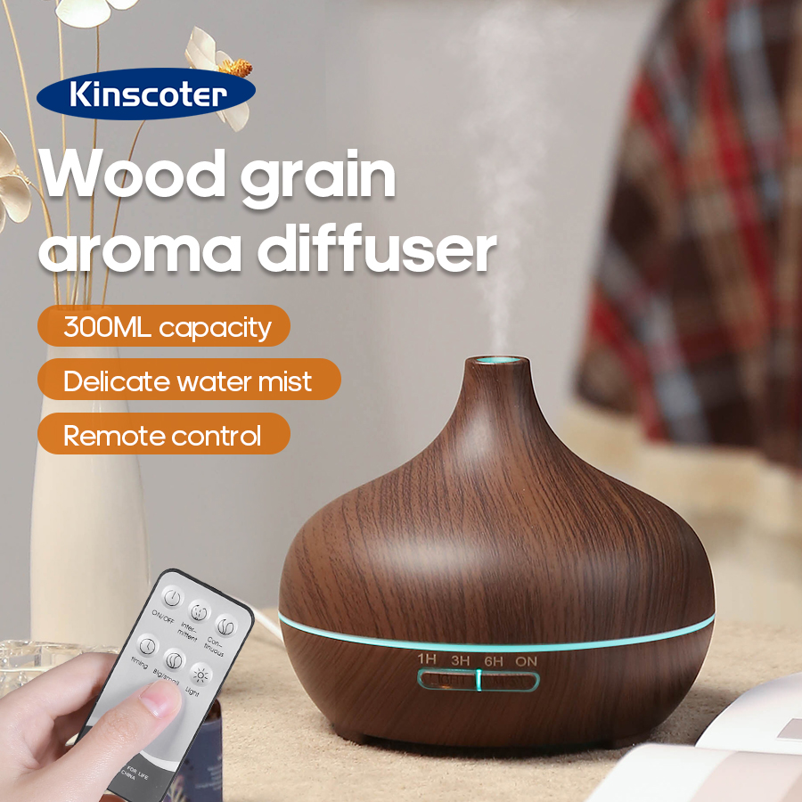 Lavender Oil - KINSCOTER Dyfuzor Aromaterapii z Efektem Drewna