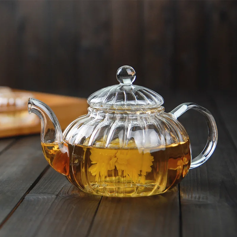 Herbal Tea - 600ml czajniczek w paski z kształt