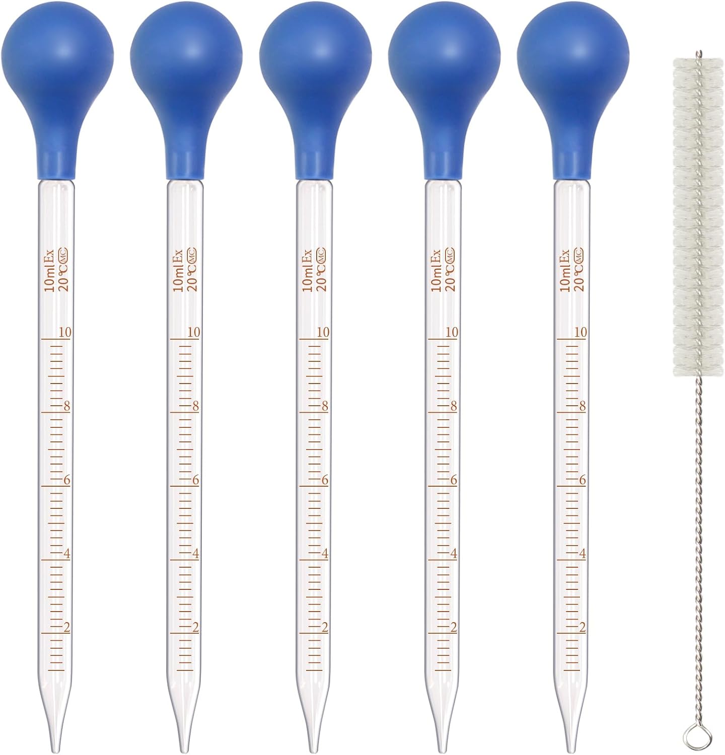 Essential Oils - 5 sztuk szklanych pipet z zakraplaczem