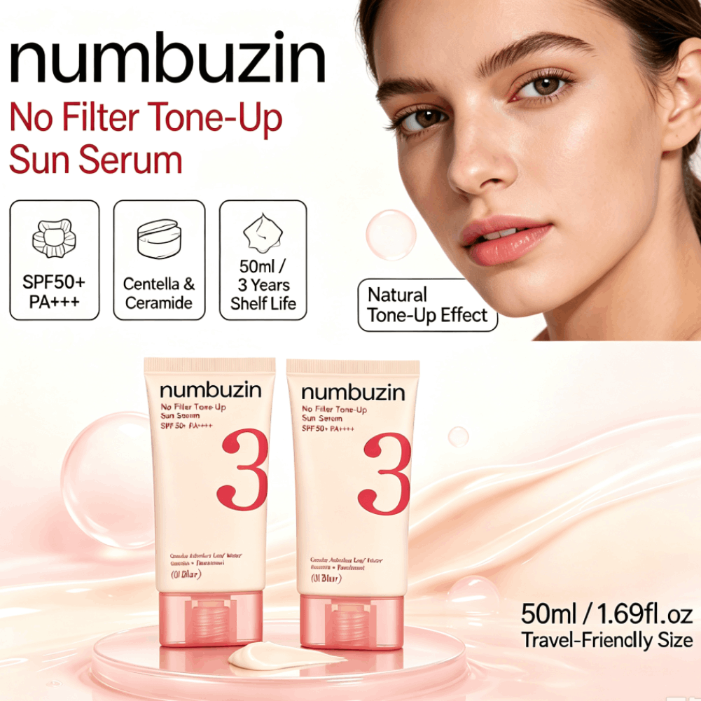 Echinacea - Numbuzin 3 Serum przeciwsłoneczny SPF50+ z