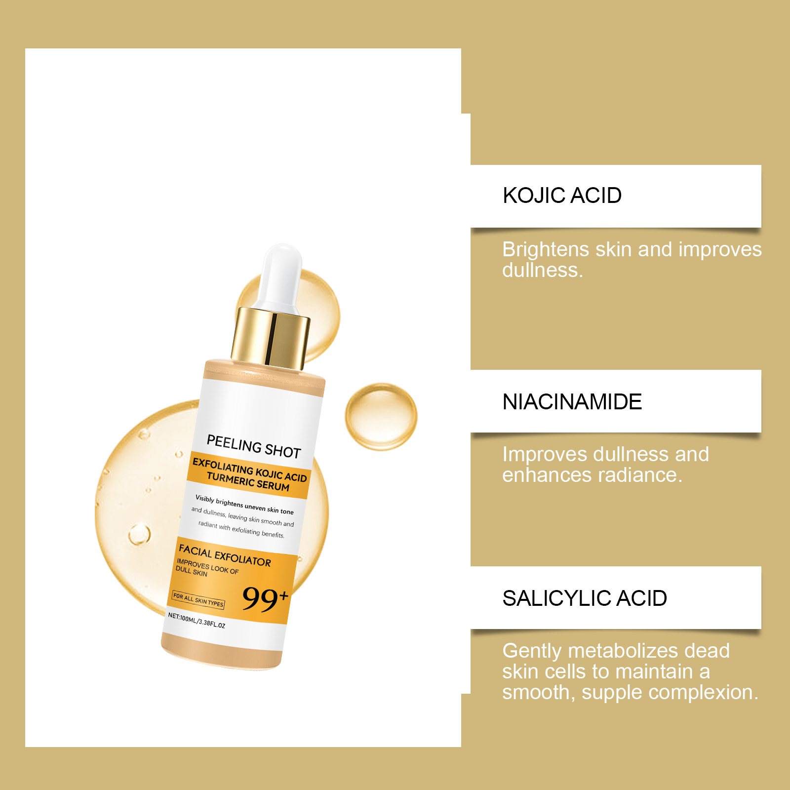 Spray i serum z kwasem kojowym – Turmeric recenzja i cena