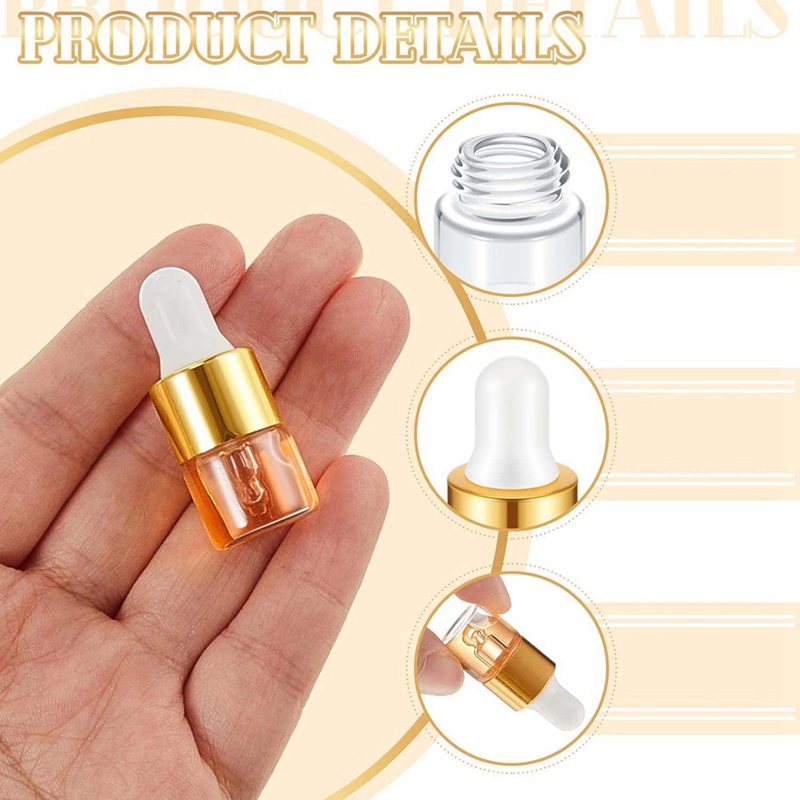 100 szt. Mini Szklane Butelki  – Essential Oils recenzja i cena